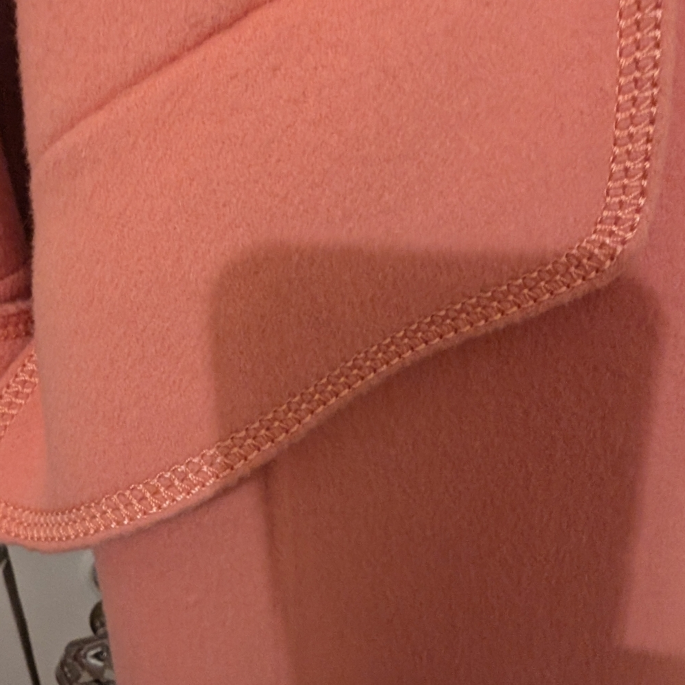 Ellen Tracy Coral Wool Blend Tie Coat Size S - Picture 6 of 10
